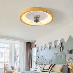 <span class=keywords><strong>Ventilateur</strong></span> de plafond LED de style japonais minimaliste moderne, couleur fer, moteur AC, télécommande, silencieux, luminaire pour la maison et le bureau - Product Image 5