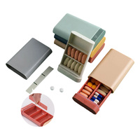 Organisateur de pilules hebdomadaire 7 jours, boîte à médicaments en plastique PP, 6 compartiments, étui de rangement portable pour médicaments de voyage, vente en gros