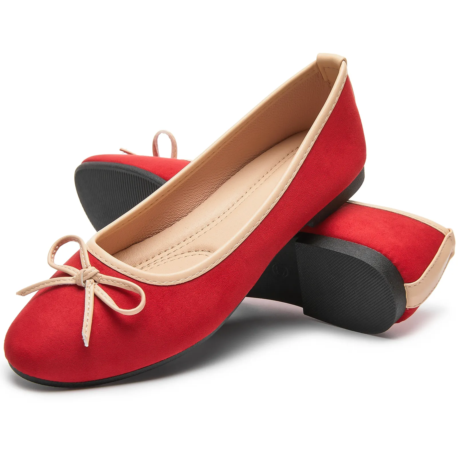 Suede flats Pointed Toe