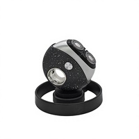 Rasoir électrique rotatif portable sur mesure OEM pour hommes, rasoir numérique avec écran LCD, mini rasoir rotatif pour le visage, pour la maison et les voyages