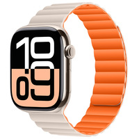 Bracelet magnétique en silicone Tschick pour Apple Watch 10 9 8 7 46 42mm Ultra 2 49mm Bracelet IWatch 6 5 4 SE2 44mm 40mm Ceinture