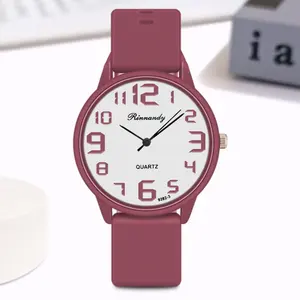 WJ-10872 wholesale chinese factory supplier luxury watches women custom logo silicone ladies rubber watches