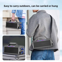 Enceinte portable sans fil professionnelle avec lumières LED RGB pour basses profondes 5.0, étanche pour karaoké en extérieur