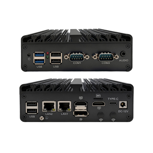 Mini PC industriel embarqué N100/N150 sous Linux, <span class=keywords><strong>RAM</strong></span> DDR5, double LAN, affichage 4K 60Hz, port COM DB9, boîtier sans ventilateur pour l'industrie - Product Image 6