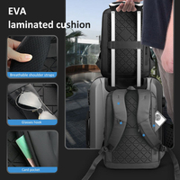 Sac à dos pour ordinateur portable avec compartiment étanche, sacs à dos professionnels pour ordinateur portable avec port USB, sacs à dos sportifs pour étudiants en matériau recyclé pour hommes