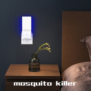 Lampe anti-moustiques à lumière UV, piège collant, pour intérieur, non toxique, lumière d'ambiance blanche, mode nuit automatique - Product Image 4