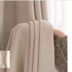 Cortinas de Chenille de Doble Cara, Estilo Francés, Ligeras y de Lujo, Ecológicas, para Todas las Estaciones, Color Crema, Opacas, para Salas de Estar - Product Image 3