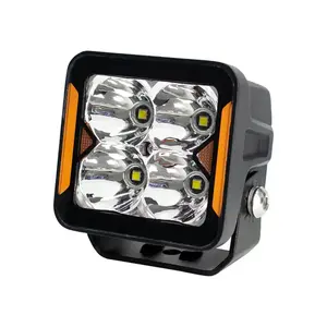 Auto sistema de iluminação Novo design 3 polegadas impermeável LED trabalho luz 20W cor branca âmbar DRL LED trabalho luz para universal