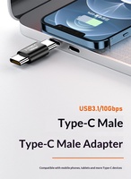 Typ-C Stecker-Buchse-Adapter Dual-Buchse Hub USB 3.1 Gen 2 Hochgeschwindigkeits-Signalwandler für Laptop PC Notebook Desktop Tablet