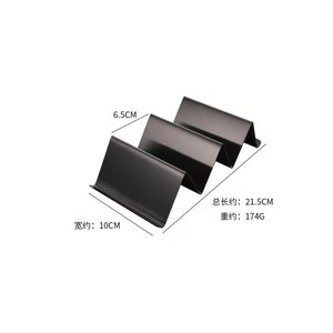 Porte-tacos en acier inoxydable personnalisé plateau de support de nourriture pour <span class=keywords><strong>restaurant</strong></span> outil de spectacle de nourriture buffet - Product Image 6