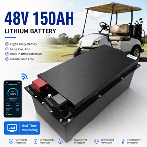 แบตเตอรี่ลิเธียมไอออน LiFePO4 48V/51.2V 150Ah พร้อมระบบ BMS อัจฉริยะ ตรวจสอบสถานะแบบเรียลไทม์ สำหรับรถกอล์ฟ ได้รับการรับรองมาตรฐาน CE รับประกัน 5 ปี - Product Image 2