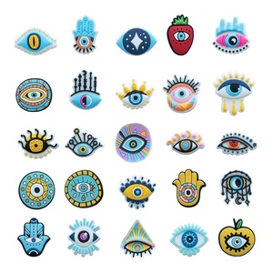 XH-796 occhi malvagi fatima hamsa charm scarpe a mano malocchio diavolo diavolo scarpe charm decorazioni - Product Image 1