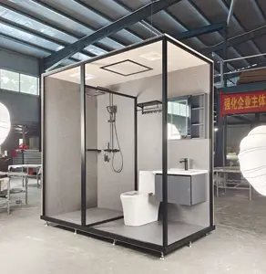 Lusso prefabbricato bagno porta bagno unità modulare doccia box doccia