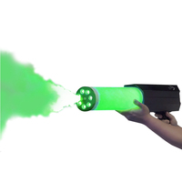 Pistolet à fumée sans fil 1500W RGB LED portable, colonne d'air verticale, canon à fumée pour mariage, DJ, discothèque, concert, fête, scène
