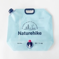 Pochette personnalisée grande capacité sac à eau 5L 10L 15L 20L pochette extérieure portable avec bec verseur de liquide sac à eau potable pliable en plastique