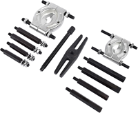 Kit de 12 extracteurs de roulements, extracteur de moyeu de roue et d'axe, kit séparateur de roulements avec mâchoires de 2 et 3 pouces