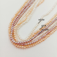 Perles d'eau douce naturelles en forme de pomme de terre, 37 cm, bon lustre, 3-12 mm, en brin, forme d'œuf, qualité A+, défauts moyens