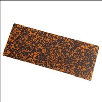 Feuille d'acétate de cellulose colorée en écaille de tortue noire pour bijoux, lunettes et montures de lunettes.