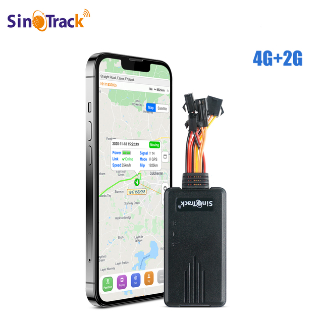 SinoTrack ST-906L Support Use in South America Over Speed Alarm Geo-fence Cut Off Power 4G Car GPS Tracker