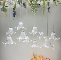 Lampes LED créatives lumineuses LANJO pour la décoration des allées et des scènes de mariage, ornements de lampadaires Magnolia
