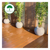 Plancher en bois composite WPC 3D embossé, résistant à l'eau, coextrusion 18 mm, nouvelle version améliorée, pour cour et terrasse