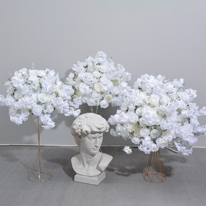 Nuevas Rosas de Seda Hechas a Mano con Flores de Cerezo Artificiales, Bolas de Flores para Decoración de Bodas, <span class=keywords><strong>Arreglos</strong></span> Florales para Compromisos - Product Image 2