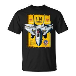 T-shirt Grafica F-14 Tomcat Fighter Jet da Uomo, Manica Corta, Girocollo, Stampa Digitale, Abbigliamento Promozionale - Product Image 1