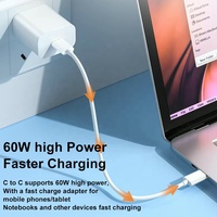 Juego de cables de cargador USB de tendencia portátil, adaptadores convertidores, soporte de Pin de tarjeta SIM, accesorios para teléfono móvil con caja de regalo