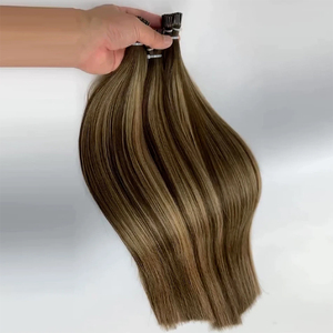 Extensiones y Pelucas de Cabello Humano Virgen Natural 100% al por Mayor, de Alta Calidad, con Puntas V, U e I, Extensiones de Cabello Ruso - Product Image 1