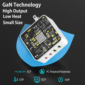 อะแดปเ<span class=keywords><strong>ต</strong></span>อร์ชาร์จ<span class=keywords><strong>เร็ว</strong></span>แบบพกพา TKT OEM ODM รองรับการใช้งานทั่วไป ขนาดกะทัดรัด ชาร์จเร็ว 100W PD GaN <span class=keywords><strong>แบ</strong></span>บ Type C ดีไซน์พับได้ รองรับ MFi สำหรับแล็ปท็อป - Product Image 3