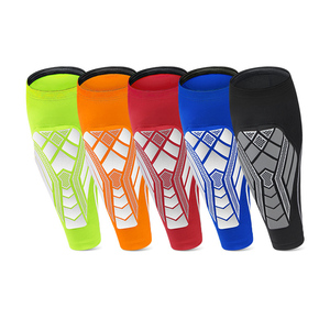 Thiết kế mới nhất Nhiều màu đàn hồi bóng đá bảo vệ ống chân bóng đá thể thao bê tay Áo hỗ trợ an toàn với dày bảo vệ pad - Product Image 4
