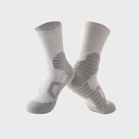 Chaussettes d'équipage de basket-ball rembourrées en éponge de haute qualité LOGO personnalisé Chaussettes de sport professionnelles épaisses Athlète