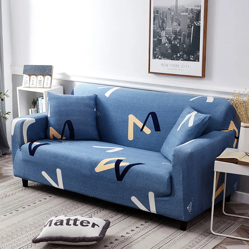 Sıcak satış jakarlı streç kanepe kanepe koruyucu için elastik streç sandalye Slipcover kapakları