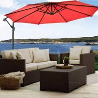 Parapluie en porte-à-faux suspendu de 3m avec poignée de manivelle, grand Parasol banane de 3M pour jardin, Patio extérieur, offre spéciale