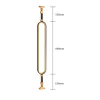 Rampe d'escalier en acier inoxydable 316, aluminium et fer, sur mesure, à montage latéral, tige pleine, durable, résistante à l'eau, accessoires d'escalier