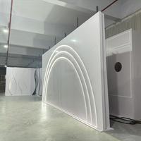 Nouvelle conception de support de toile de fond en PVC avec LED pour les mariages, les événements, les scènes, les banquets, toile de fond personnalisée