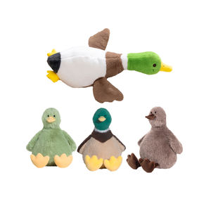 Dessin animé canard <span class=keywords><strong>colvert</strong></span> en peluche peluche oreiller jouets réaliste couché vert caneton en forme de poupées Chubby blanc canard peluches - Product Image 1