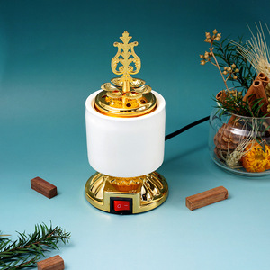 Fabbrica di incenso elettrico bruciatore di aromaterapia diffusore decorazione per la casa in ceramica palla porta incenso per medio oriente artigianato per aromatico - Product Image 3