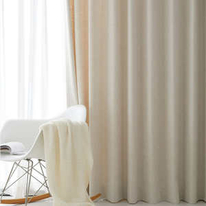 Cortinas de Terciopelo con Pliegues Puntiagudos Color Crema, Estilo Francés de Lujo, para Sala de Estar, Diseño Elegante y Ligero, Perfectas para el Hogar - Product Image 1