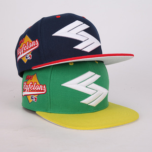 Oem Classic Hip Hop Flat Brim 6 Panel Gorras Baseball Cap Custom Big Logo 3d Embroidery Men Snapback Caps <strong>Fitted</strong> <strong>Hat</strong> - Product Image 2