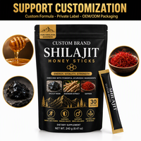 Bâtonnets de miel au Shilajit, résine himalayenne, Shatavari, safran, miel naturel, qualité alimentaire, améliore l'immunité, 30 sachets/sac individuel