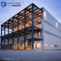 Almacén de estructura de acero prefabricado de diseño moderno de moda Edificio comercial de bajo costo para uso comercial
