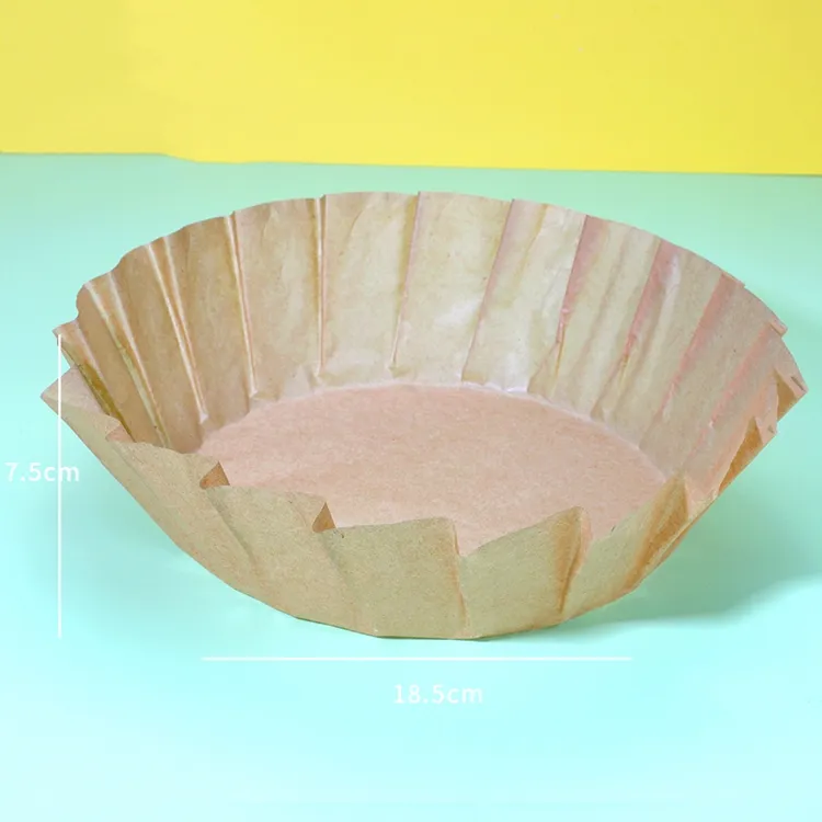 Molde de papel de Panettone vasco plegable de 4 pulgadas, molde para magdalenas, magdalenas, papel resistente al calor, molde para hornear pasteles