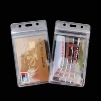 4 Paket Dompet Paspor Tahan Air PVC, Tempat Tiket, Dompet Perjalanan, Kantong yang Dapat Ditutup Kembali, Tali Lanyard yang Dapat Disesuaikan, Pria Wanita