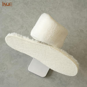 1 जोड़ी मोटी नकली भेड़ फर insolses पुरुषों महिलाओं ने कपड़े सर्दियों गर्म थर्मल एवा गर्म जूते पैड आराम विरोधी फिसलन - Product Image 5