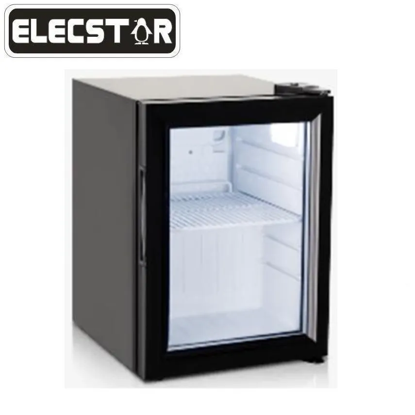 Mini refrigerador de bebida personalizado, refrigerador de bebidas/exibição de bebidas, frigorífico/bancada, porta de vidro