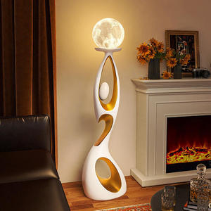 Lampada <span class=keywords><strong>da</strong></span> <span class=keywords><strong>Terra</strong></span> LED Moderna Minimalista con Scultura in Resina <span class=keywords><strong>per</strong></span> Angolo <span class=keywords><strong>Soggiorno</strong></span>, Decorazione Artistica <span class=keywords><strong>per</strong></span> Casa e Hotel - Product Image 1