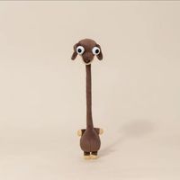 En gros Peluche pendentif Chihuahua Dachshund à col long, style 'Evil', pour machine à griffes, cadeau, décoration de mariage et de Noël, diffusion en direct