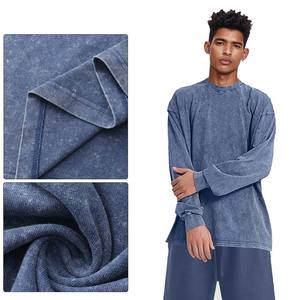 T-shirt vintage lavé de haute qualité en gros AK28, t-shirt surdimensionné à épaules tombantes, t-shirt avec logo personnalisé - Product Image 2