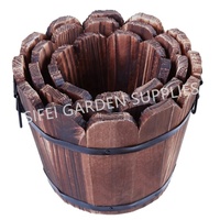 Pot Tanaman Kayu Halaman Pot Bunga Tong Anggur